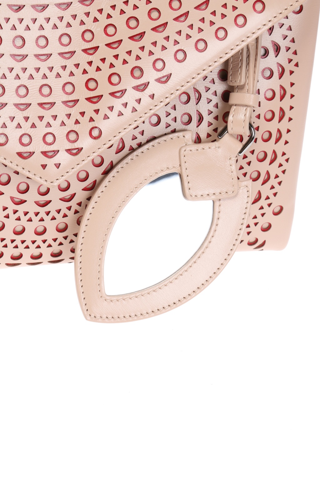 Alaia Perforated clutch